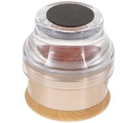 SKISUNO Himalayan Natural Salt Massage Roller Ball Handheld Muscle Relaxing Small Rolling Ball for Neck and Body Relief with Gold Finish