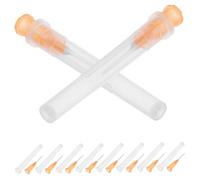 SKISUNO Industrial Dispensing Needles 25G 13Mm Plastic Liquid Refill Needles for Glue Ink Paint Precise Application Laboratory and Diy Use