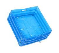 SKISUNO Inflatable Foot Bath Basin Portable Collapsible Soaking Tub for Feet Blue Handle for Home and Outdoor Use for Pedicures and Relaxation