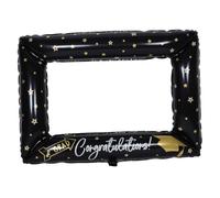 SKISUNO Inflatable Graduation Photo Frame Selfie Prop for Parties Lightweight Portable Stable Design Adds Depth for Group Shots and Memorable Celebration Decorations
