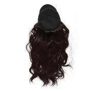 SKISUNO Integrated Beanie Wig Cap for Women Hair Hat Baseball Cap for Outdoor Sun Protection