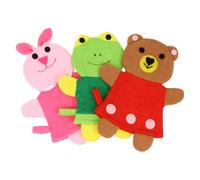 SKISUNO Kids Shower Sponge Bath Mitt Set 3pcs with Cartoon Animal Embroidery, Baby Shower Scrubber for Toddler Skin Exfoliation and Massage, Suitable for Newborn and Bath Time