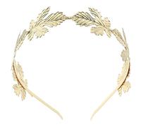 SKISUNO Leaf Crown Headband for Women Wedding Jewelry for Bride Elegant Leaf Hair Accessory for Prom and Special Occasions Stylish Gold-leaf Headpiece for Flower Girls and Bridal Parties