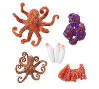 SKISUNO Life Cycle Octopus Model Evolution Toy Boys and Girls Sensory Play Realistic Sea Animal Toy Educational