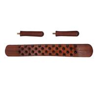 SKISUNO Lightweight Beech Wood Muscle Roller Stick for Arms and Back with Smooth Rolling Function, for Warm-up Exercises and Deep Tissue Massage