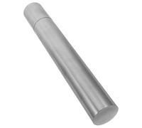 SKISUNO Lightweight Cylindrical Stainless Steel Tube Holder, Large Capacity Silver Storage Case for Birth Certificate and Important Documents