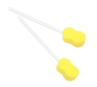 SKISUNO Long Handle Shower Brush for Body Cleaning Soft Sponge on Stick with Figure-Eight Shape for Back and Body Exfoliation for Bath and Shower