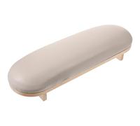 SKISUNO Manicure and Sturdy Design Hand Rest Pillow Wooden Nail Arm Rest Stand with Leather Cover Firm Support for Manicure Work and Home Use