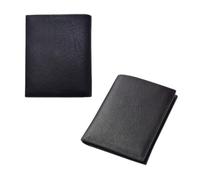 SKISUNO Men's Pu Leather Billfold Wallet, Fashionable European Style Black