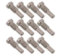 SKISUNO Metal flute key replacement screws 12pcs silver universal compatibility flute repair kit for woodwind instrument players