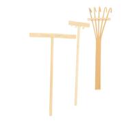 SKISUNO Mini Bamboo Zen Garden Rake Sand Table Tools for Desktop Meditation Lightweight Sand Tray Accessories for Stress Relief and Creative Arrangement