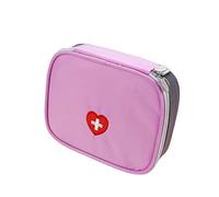 SKISUNO Mini Portable Medical Bag Outdoor Kit for Travel Pink Nylon Waterproof Medicine Box