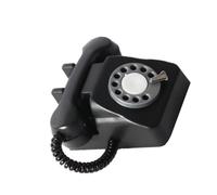 SKISUNO Mini Telephone Dollhouse Telephone Retro Miniature Phone 1/12 1/6 Scale Plastic Black Mini Decor Home Decoration Boys and Girls Toy Photography Prop