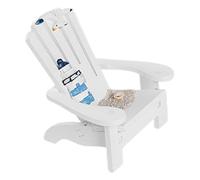 SKISUNO Miniature Beach Chair Model for Micro Landscape Decoration Small Wooden Chair Prop for Dollhouses and Zen Gardens for Ocean-Themed Decor