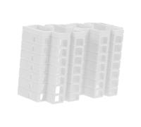 SKISUNO Miniature Residential Building Model Small Plastic Micro Landscape Decor for Sand Table and Garden DIY Lifelike Little Apartment Architecture for Compact Space Display