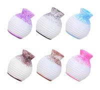 SKISUNO Miniature Resin Bud Containers and Smooth Finish 6pcs with Slender Mouth Stable Floral Display for Dollhouse Accessories for Tiny Flower Pots and Small Fake Plants on Shelves