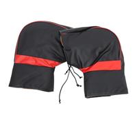 SKISUNO Mitt Protection Motorcycle Handlebar Windproof and Gloves Hand Winter Plush Lining Pu Leather for Random Color Scooter and Motorbike Winter Riding