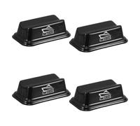 SKISUNO Model Boat Building Stand 4pcs Black Plastic with Anti-Slip Mitigates Desktop Vibrations for Museums and Workshops
