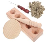 SKISUNO Moxa Cone Making Tool Moxa Rolls Making Tool Beech Material Light Brown Color Not Easy to Break Gift for Someone Who Love Moxibustion DIY Household Use