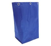 SKISUNO Multi-Functional Janitorial Cleaning Trolley Bag Standard Blue Heavy-Duty Canvas for Housekeeping and Trash Collection