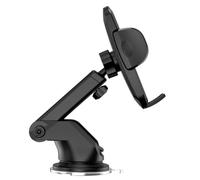 SKISUNO Multi-Functional Suction Cup Car Phone Stand for Navigation Dashboard Phone Holder Compatible Smartphones Sturdy Plastic Adjustable Design Easy to Install