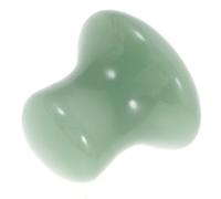 SKISUNO Mushroom Massage Stone Facial Massager Round Jade Scraping Tool for Improving Circulation and Increasing Mobility, Green Material for Spa and Beauty Care