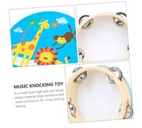 SKISUNO Musical Instrument Kit Double Sided Cartoon Drum with Giraffe Design Early Educational for Hand and Music Exploration for Boys