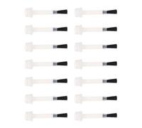 SKISUNO Nail Polish Replacement Brush Set Nylon Material 20pcs with 9mm Flat Heads for Drawing Flowers and Patterns for Professional Nail Art and DIY