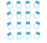 SKISUNO Nasal Nose Clips 16pcs Blue Portable Nosebleed Stopper Clips Breath Training for Household Use