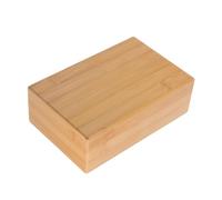 SKISUNO Natural Bamboo Yoga Brick Wooden Practice Block Smooth Surface Portable Auxiliary Tool for Home Fitness and Yoga Training Beginners