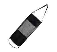 SKISUNO Outdoor Camping Waste Bag Black Portable Dry Rubbish Bin for Boat Yacht Mesh Trash Storage Pouch Reusable Washable Windproof Garbage Container