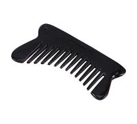 SKISUNO Ox Horn Massage Comb Wide Tooth Comb for Hair Smoothing Portable Delicate Practical Hair Massage Tool