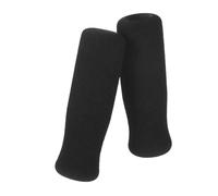 SKISUNO Padded Walker Handle Grips and Crutch Hand Grip Covers for Seniors, Non-Slip Black Nbr Foam Cushioned Protective Wraps, Wheelchair and Walking Cane Accessories, 2 Pieces