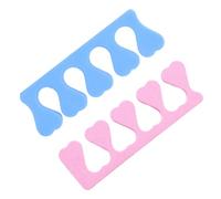 SKISUNO Pink Foam Nail Toe Separators Easy to Use for Manicure and Pedicure Random Color 2pcs for Finger Nails