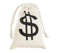 SKISUNO Pirate Treasure Pouch Halloween Drawstring Bag for Boys and Girls Small Canvas Coin Storage for Party Favors 1-Pack Golden Coins Bag
