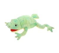 SKISUNO Plush Frog Hand Puppet for Interactive Play Cute Animal Puppet for Parent Communication Safe Material for Imagination Activities