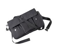 SKISUNO Pockets Professional Makeup Brush Organizer Bag Travel Cosmetic Storage with Artist Belt Strap for Brushes Eyeliners and Pencils Portable Canvas Cosmetic Bag for Easy Access