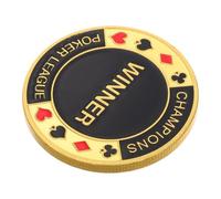 SKISUNO Poker Guard Weights Metal Poker Medal Card Protector Unique Souvenir Coin for Lightweight Portable Poker Accessory Precision Craftsmanship Enhancing Game