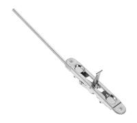 SKISUNO Polished Door Bolt Flush Bolt Latch Stainless Steel 10 inch Rod Convenient Control Double Door Lock Latch Systems high-Moisture environments