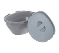 SKISUNO Portable Bedside Commode Toilet for Elderly, Detachable Inner Bucket, Easy to Clean Plastic, Living Room Use for Seniors