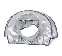 SKISUNO Portable Hair Washing Bed with Elastic Fit Hair Steamer Cap and Scalp Steaming Therapy Polyester Material with Flexible Design and Full 360° Steam Enclosure Silver