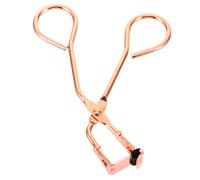 SKISUNO Portable Manual Eyelash Curler Rose Gold Electroplated Lightweight Lash Curling Tool for Women Break-Resistant Design for Daily Makeup and Travel Use