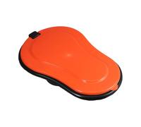SKISUNO Portable Temporary Construction Squat Urinal Toilet Bucket with Lid, Orange Plastic Bedpan for Men and Women, Lightweight Emergency and Camping Use