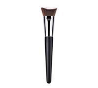 SKISUNO Professional Wooden Handle Makeup Brush with Nylon Bristles for Powder Application, No Shedding, Safe for Washing, for Daily and Professional Use by Women