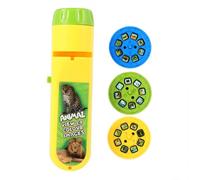 SKISUNO Projection Flashlight Toy for Kids Interactive Play, Animal Zoo Projection Handheld Flashlight for Boys and Girls, Battery Not Included, Educational and Hands-on Plaything