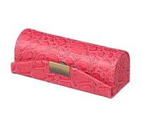 SKISUNO Pu Lipstick Case Travel Cosmetic Storage Box with Secure Lipstick Storage and Crack Prevention, Small Pouch Bag for Lip Balm, Stylish and Compact Makeup Organizer for Women