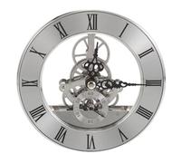 SKISUNO Quartz Clock Movement Round Roman Numerals Skeleton Clock Insert Metal Easy Installation Table Clock Craft Vintage Style