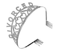 SKISUNO Queen of Korean Style Party Tiara Headband Luxury Silver Alloy Headpiece for Women