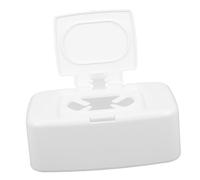 SKISUNO Refillable Wipes Container White with One-Handed Operation and Lightweight Design for Bathroom and Bedroom Sturdy Pp Material Wet Tissue Holder Dispenser Keeps Wipes Fresh