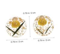 SKISUNO Resin Gold Foil Earrings for Women Vintage Chic Floral Studs Lightweight Decorative Ear Jewelry Artistic Round Boho Accessory for Parties and Everyday Wear